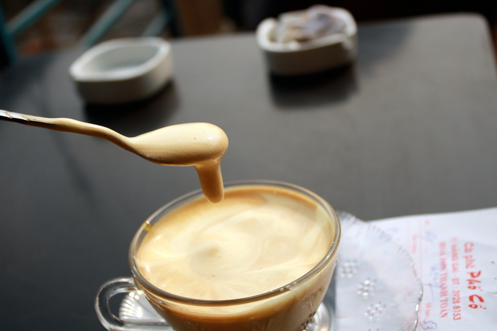Traditional Vietnamese egg coffee
