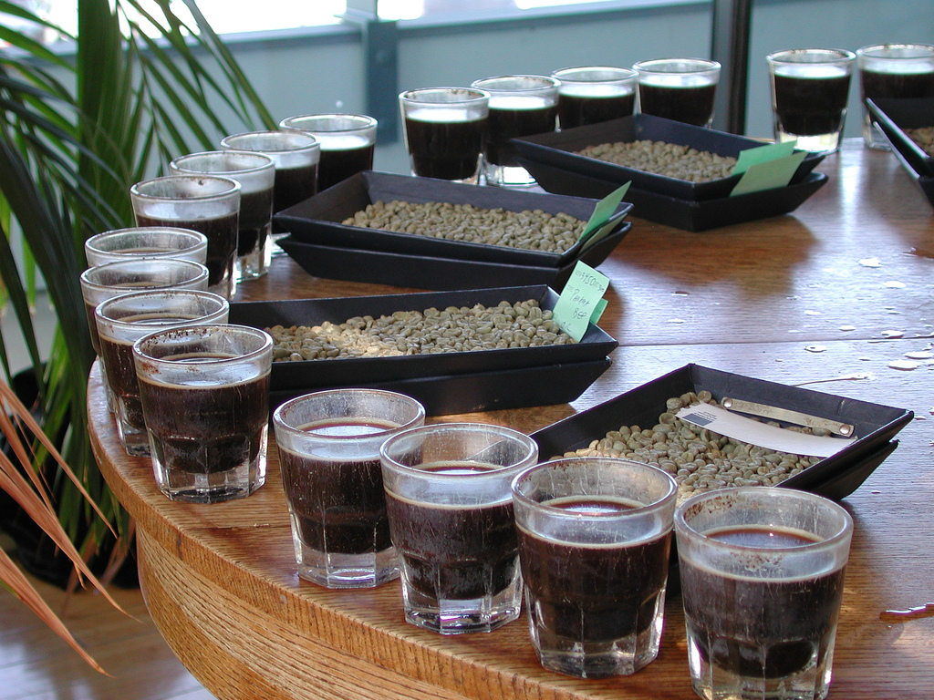 Coffee cupping