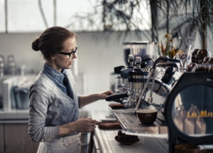 Barista woman