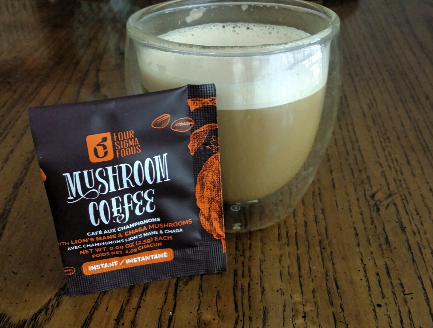 mushroom coffee instant pocket